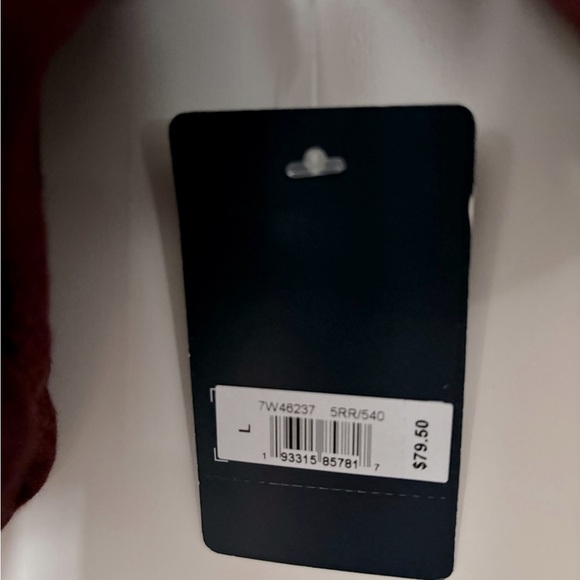 Lucky Brand embroidered round neck boxy blouse in Port Royale. - Picture 5 of 5